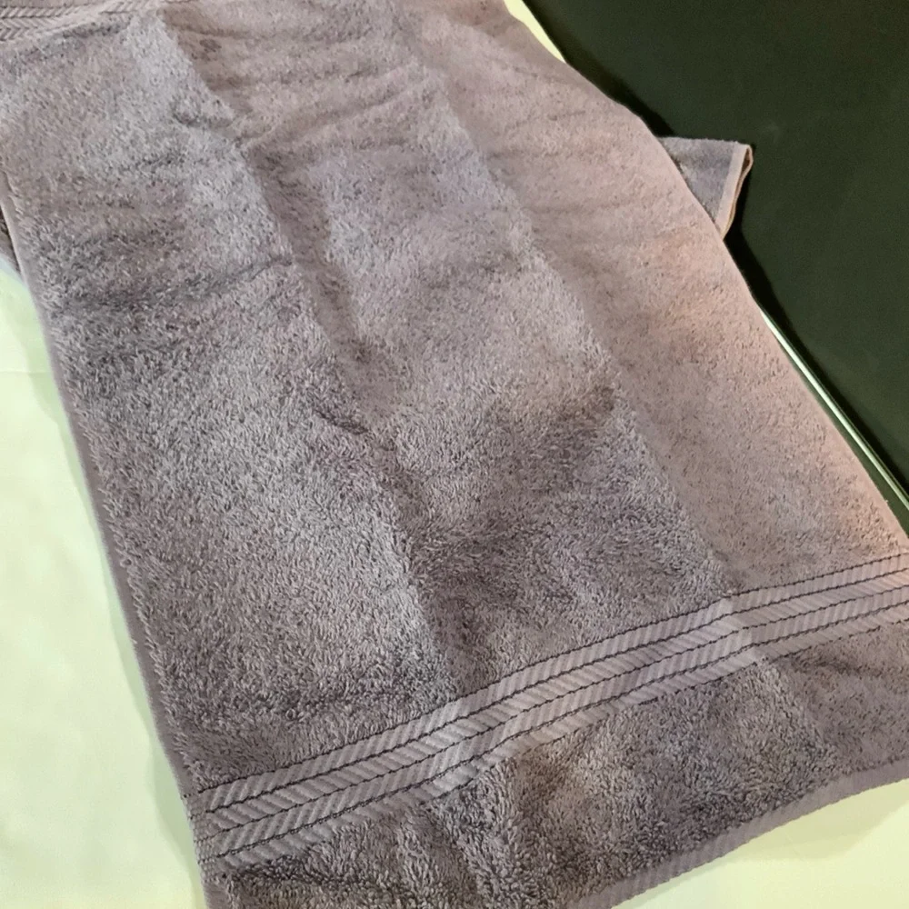 Chris Madden Home Hand Towels Purple Moon Set of 2 Egyptian Cotton Set of 2